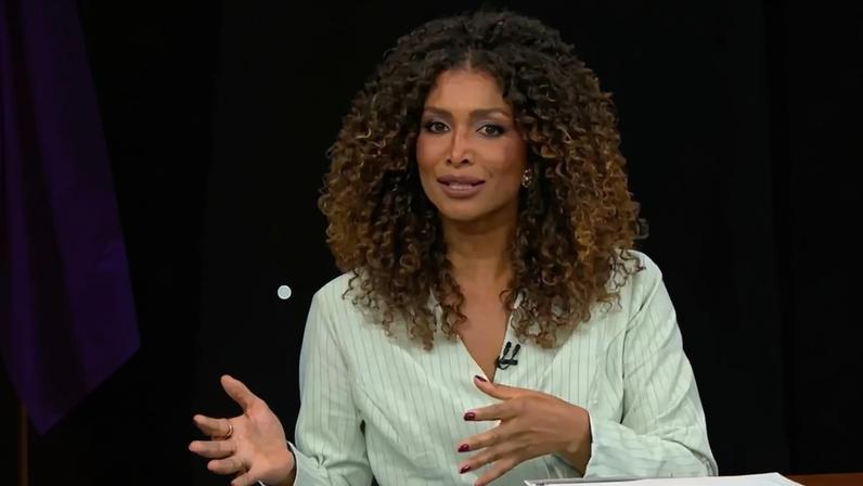 As apresentadoras Mariana Aldano e Fernanda Carvalho no 'SP2' da Globo