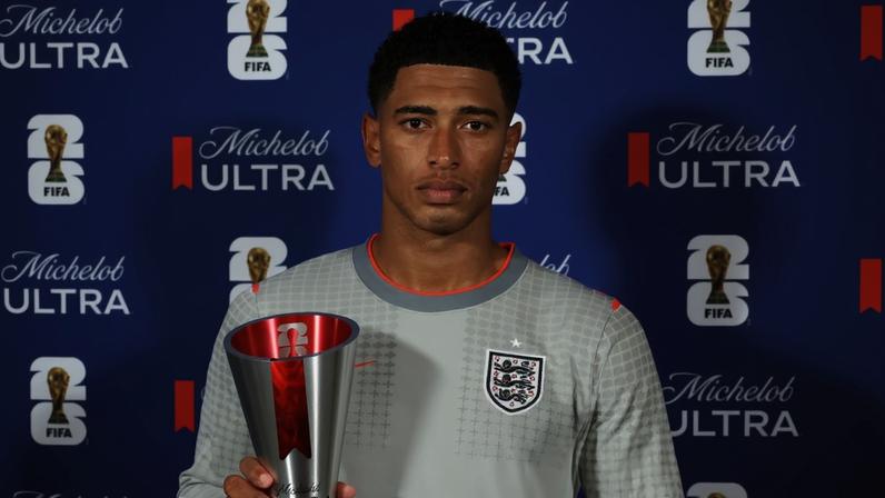 Jude Bellingham é eleito o melhor jogador em campo em Inglaterra x Gana — Foto: Fifa/Divulgação