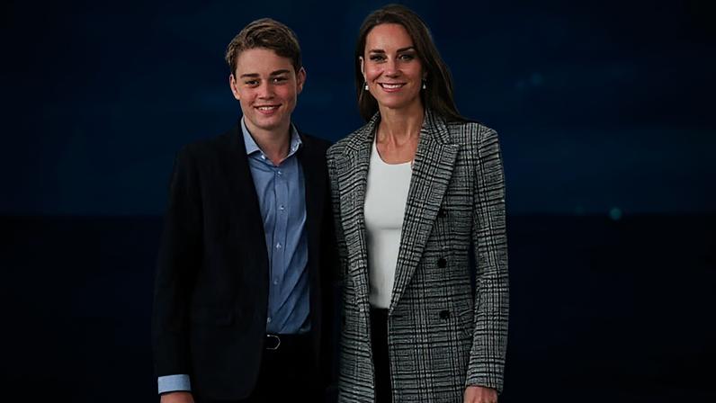 Kate Middleton e príncipe George — Foto: Reprodução/Instagram