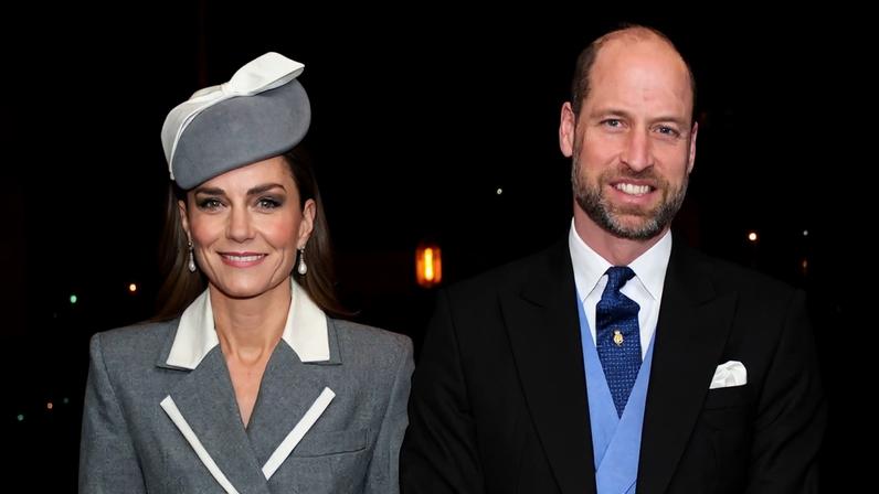 Foto colorida de mulher e homem posando para fotos - Kate e William, Metrópoles