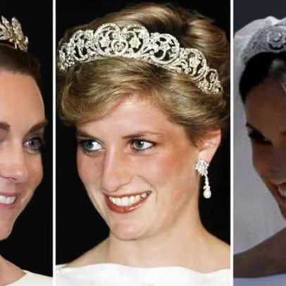 Tiara de Diana, avaliada em R$ 2,6 bi, não ficará com Kate nem Meghan