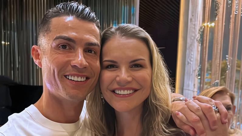 Cristiano Ronaldo e a irmã Kátia Aveiro