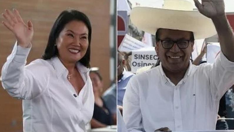 Keiko Fujimori e Roberto Sánchez disputarão segundo turno da eleição presidencial do Peru