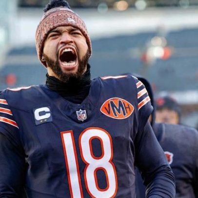 Caleb Williams, dos Bears, imita Michael Jordan na capa do Madden NFL 27