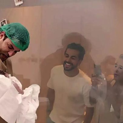 Primeiras fotos da filha dos ex-BBBs Gustavo Marsengo e Laís Caldas