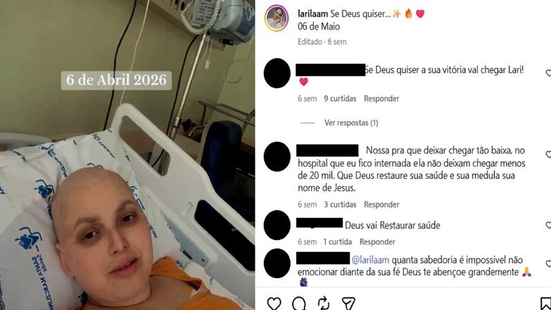 O blinatumomabe já está incorporado ao SUS e mesmo com decisão liminar, Larissa Amorim esperou 59 dias pelo medicamento. (Foto: Reprodução/Instagram/larilaam)