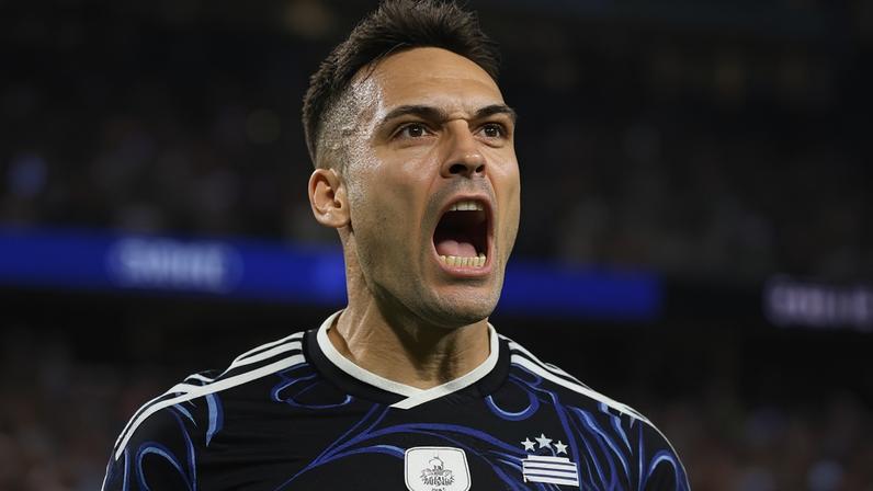 Lautaro Martínez comemora gol contra a Jordânia na Copa do Mundo 2026