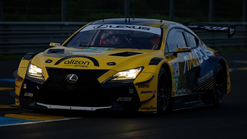 Lexus #78 da Akkodis ASP durante os testes para as 24 Horas de Le Mans