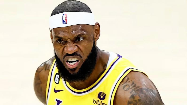 LeBron James em ação pelos Los Angeles Lakers