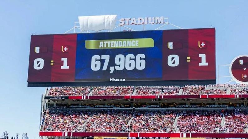 O Levi's Stadium, em São Francisco, passou a ser chamado de San Francisco Stadium durante o Mundial.