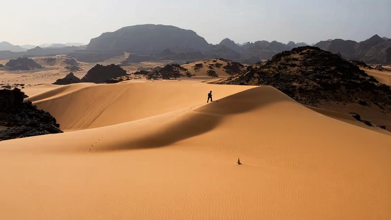 O deserto do Saara. — Foto: Wikimedia/Domínio Público
