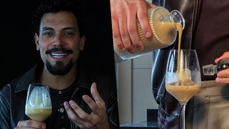 Vinícius Nascimento do BBB 25 ensina licor de doce de leite cremoso junino