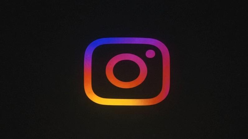 Logo do Instagram em um celular