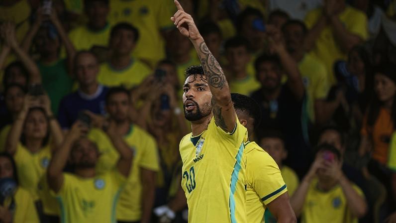 Lucas Paquetá comemora gol em amistoso entre Brasil e Panamá no Maracanã