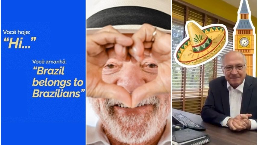 Anúncio do MEC Idiomas com Lula e Alckmin - Metrópoles