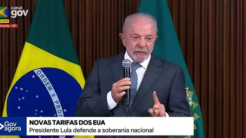 Lula fala sobre novas tarifas impostas pelos EUA