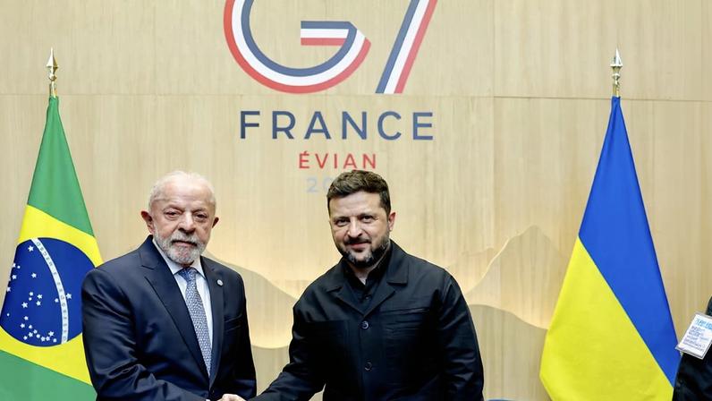 Lula se reúne com Zelensky após a cúpula do G7
