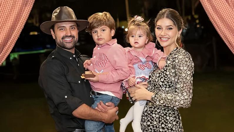 Lyandra Costa comemora aniversário dos filhos com 'arraiá' luxuoso