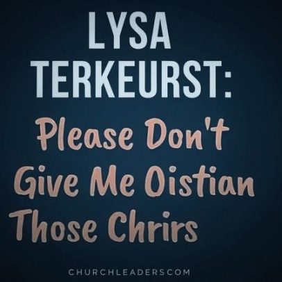Lysa TerKeurst pede que não deem respostas cristãs prontas