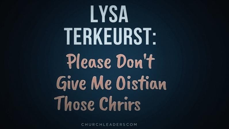 Lysa TerKeurst pede que não deem respostas cristãs prontas