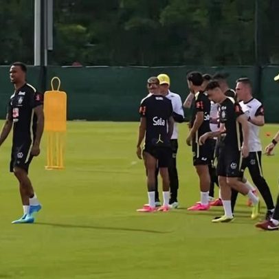 Brasil treina sem Neymar, com Magalhães, Martinelli e Marquinhos