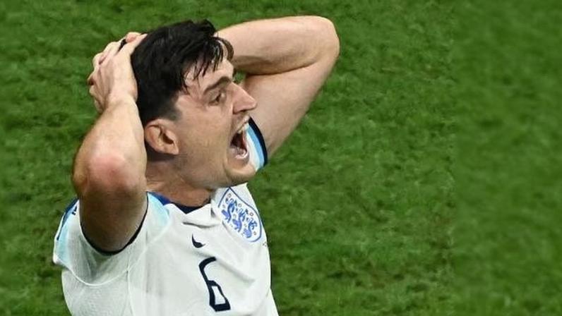 Maguire, da Inglaterra, lamenta chance perdida contra a França