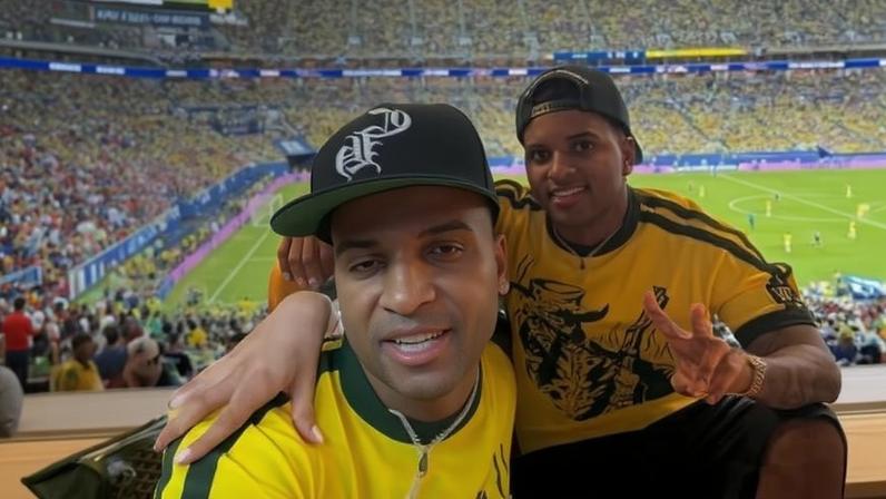 Maisa registrou encontro com Rodrygo Goes em jogo