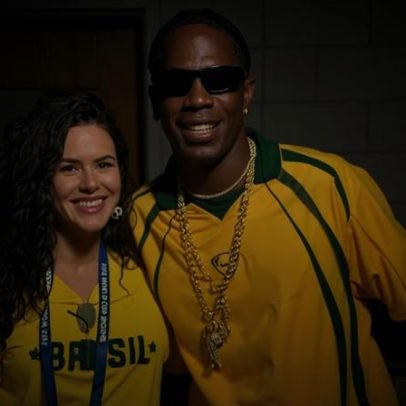 Celebridades como Travis Scott e Tom Brady acompanham a torcida do Brasil na Copa