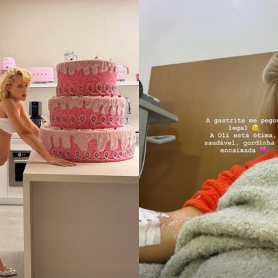 Grávida Malu Borges posta foto no hospital após festa