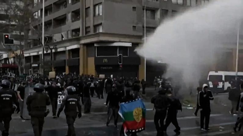 1 de 1 Manifestações Chile - Foto: Reprodução/TodoNoticias/Chila
