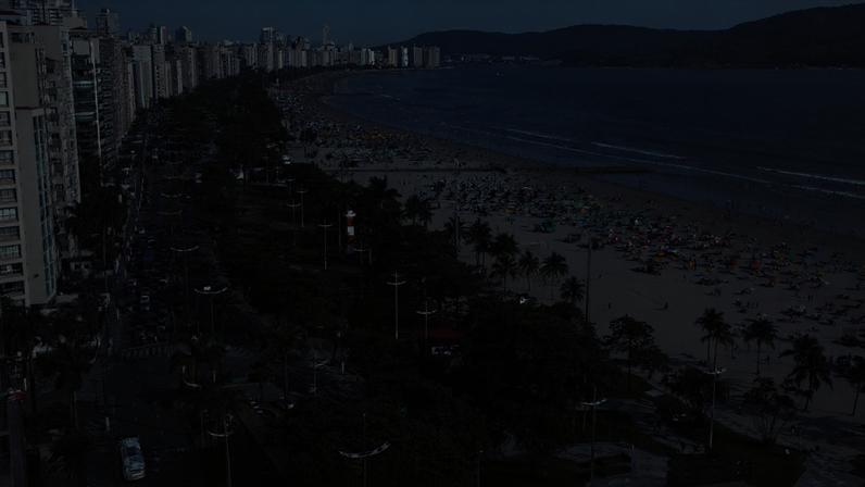 Santos (SP), 04/01/2025 - Praia da Baixada Santista. Foto: Marcelo Martins/Prefeitura de Santos