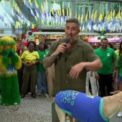 Marcos Mion confunde Alex com Pablo Escobar durante Copa