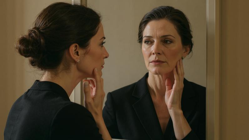 Por que mulheres de 40 anos estão optando pelo lifting facial — Foto: Marie Claire/ Com apoio de IA