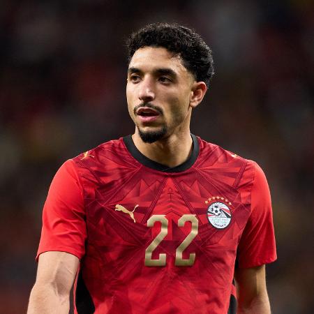 Marmoush em ação pela seleção do Egito