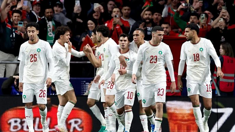 Marrocos enfrenta o Praguai no último amistoso pré Copa do Mundo. (Foto: Oscar DEL POZO / AFP)