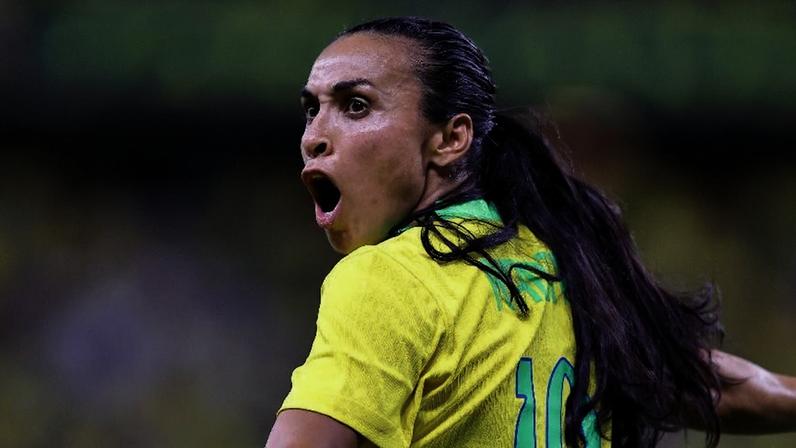 Marta reclama em amistoso do Brasil contra os Estados Unidos