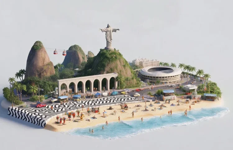 O IplanRio gastou R$ 500 mil no desenvolvimento da IA, valor descrito como cerca de 30 vezes menor que o de um sistema de IA “de prateleira” (Imagem gerada por IA/Reprodução)