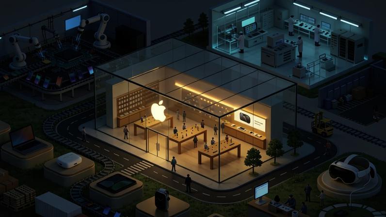 A Apple vai colocar inteligência artificial em tudo: e aposta nisso para não ficar para trás (Imagem criada com IA/Reprodução)