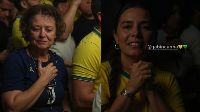 Mãe e esposa de Matheus Cunha choram com gols do jogador contra o Haiti