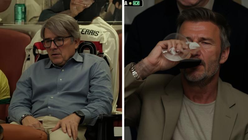 Matthew Broderick e David Beckham acompanham partida entre Brasil e Escócia