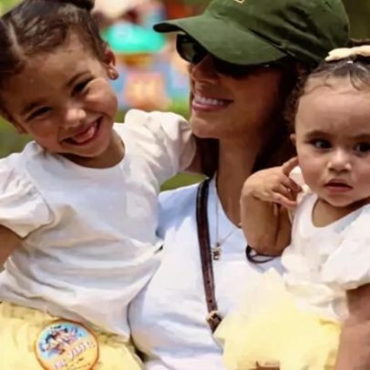 Filhas de Neymar visitam a Disney antes de jogo do Brasil na Copa