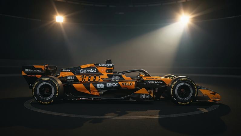 Pintura especial de 1000 corridas na F1 da McLaren (Foto: Divulgação)