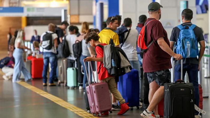Movimentação no aeroporto de Brasília