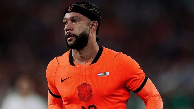 Memphis Depay joga pela Holanda na Copa do Mundo de 2026