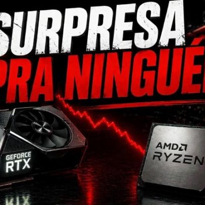 Mercado de PCs desacelera: GPUs e CPUs caem com alta de memória