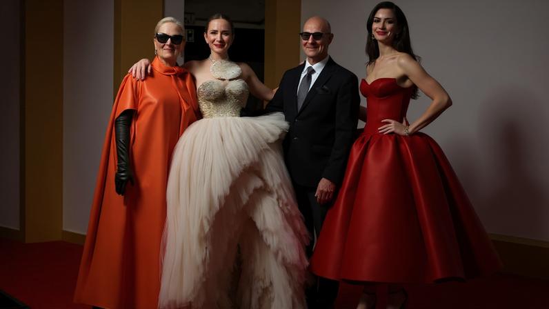 Meryl Streep, Emily Blunt, Stanley Tucci e Anne Hathaway — Foto: Getty Images