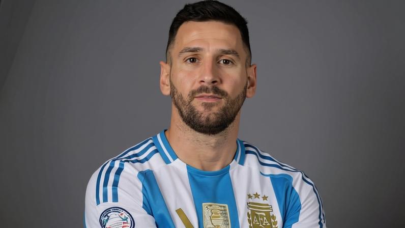 Lionel Messi, com uniforme da Argentina, e Cristiano Ronaldo, com fardamento da seleção portuguesa — Foto: Divulgação