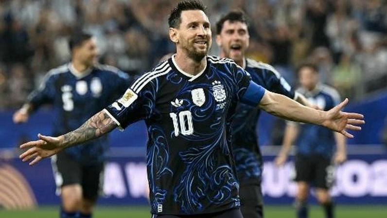 Messi comemora gol contra a Jordânia na Copa do Mundo 2026