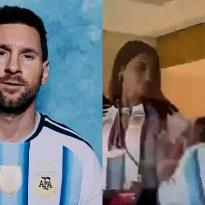 Filhos de Messi chamam atenção após briga durante jogo da Argentina