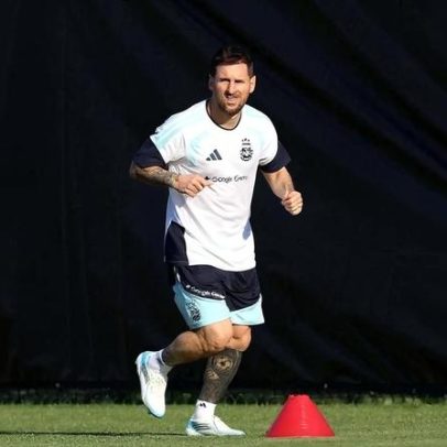 Argentina treina Giay e Flaco López; Messi fica poupado